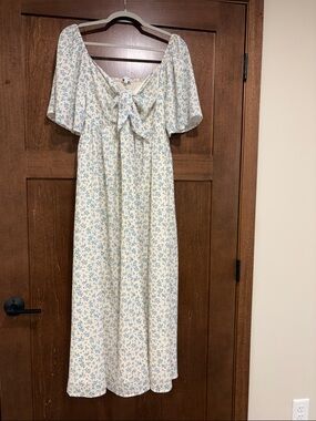 Baltic Born Blue Floral Midi Dress